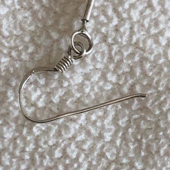 NWOT Sterling Silver Stick Earrings With Tiny Ball - Picture 6 of 7